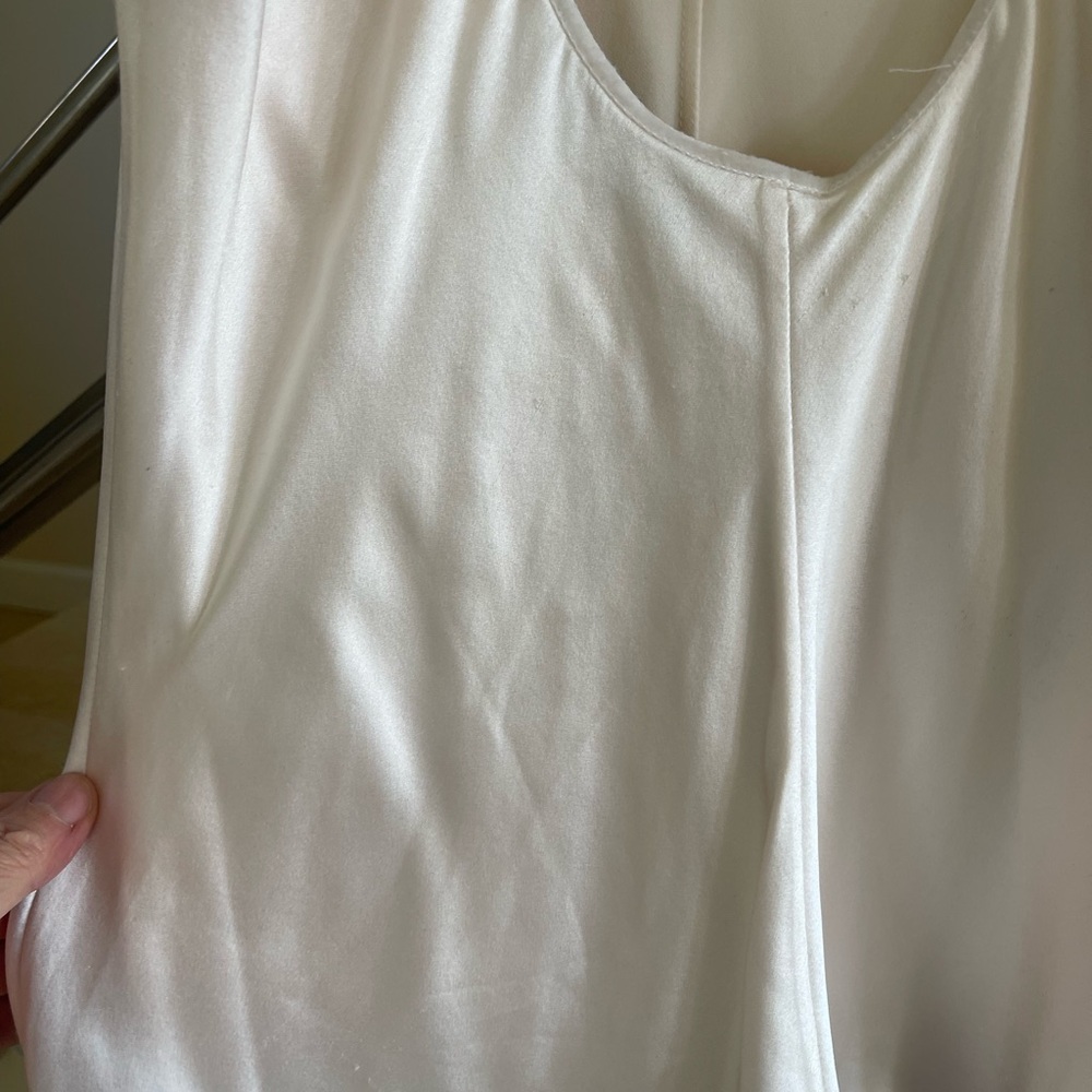 YVES Saint Laurent 90’s style Elegant White and Gray Layered Dress - Picture 15 of 15